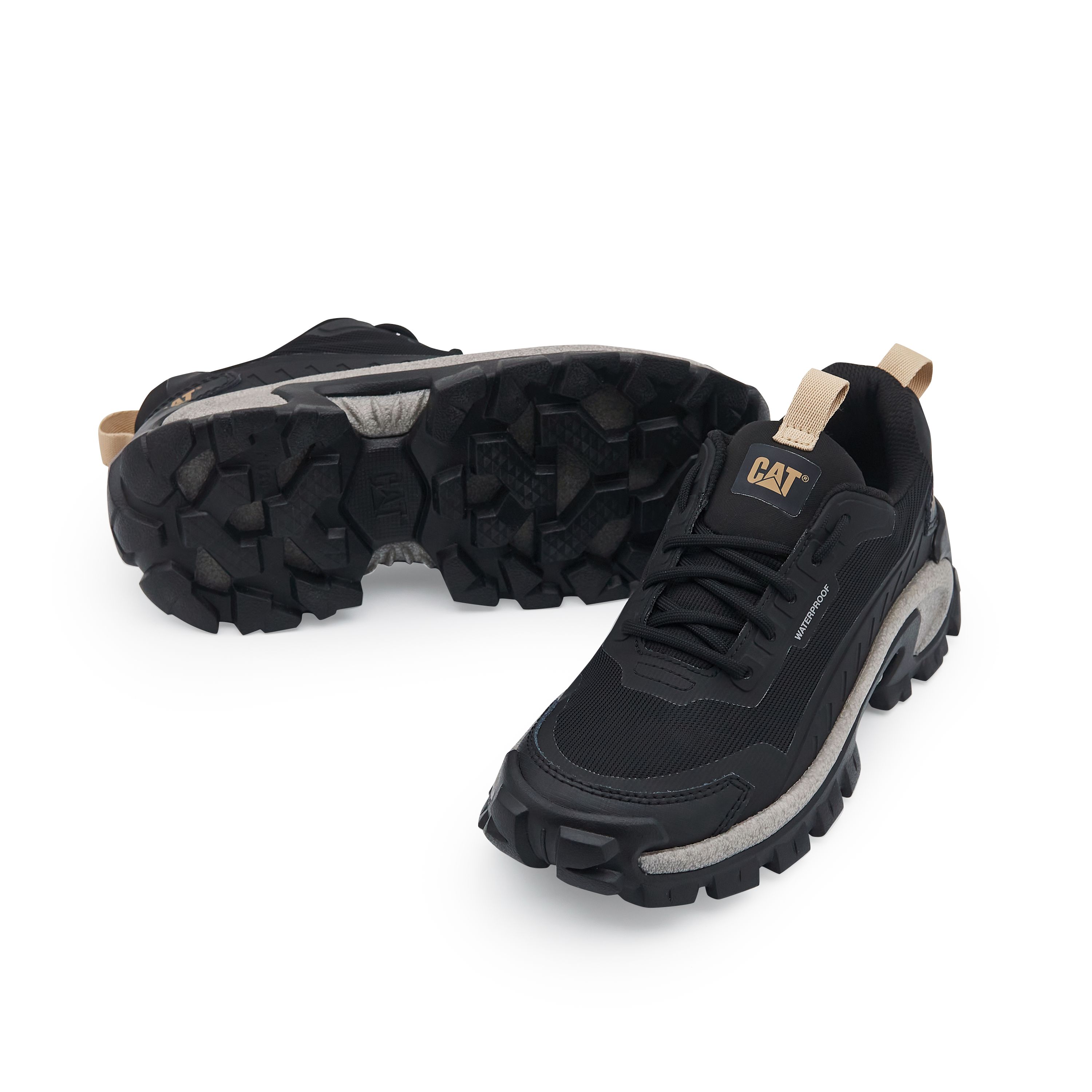 CAT Cushioning Slip Resistant Low top Outdoor Shoes Unisex Black