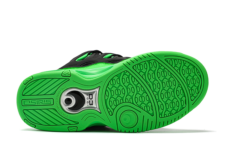 OSIRIS Skateboard Shoes Unisex Low Top Black/Green