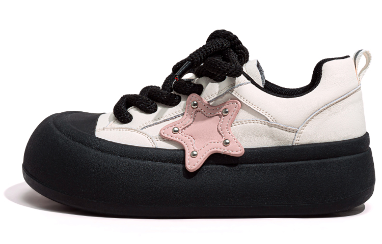 La Chapelle Cow Leather Lightweight Height Increasing Low top Skateboard Shoes Women's