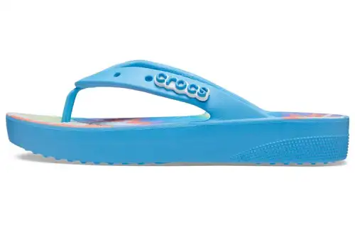 Crocs Classic Platform Tie Dye 'Oxygen Multi' Women's