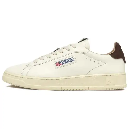 AUTRY Leather Low top Skateboard Shoes Men's White