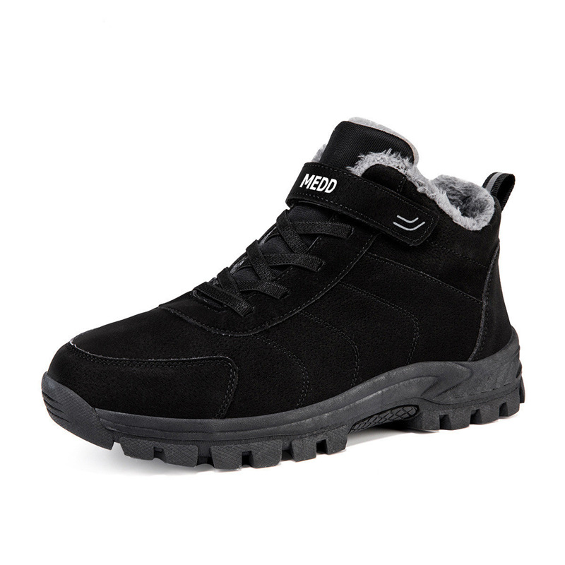 Medd Walking Shoes Unisex Mid Top Black