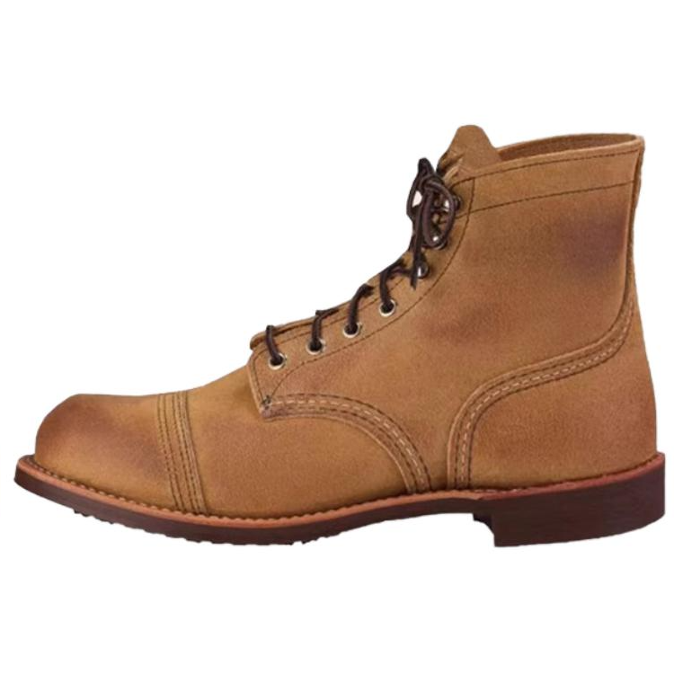 Red Wing Camel suede Iron Ranger desert boots