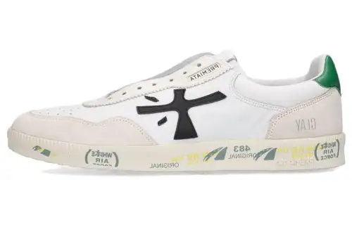 PREMIATA Calfskin Low top Skateboard Shoes Men's White