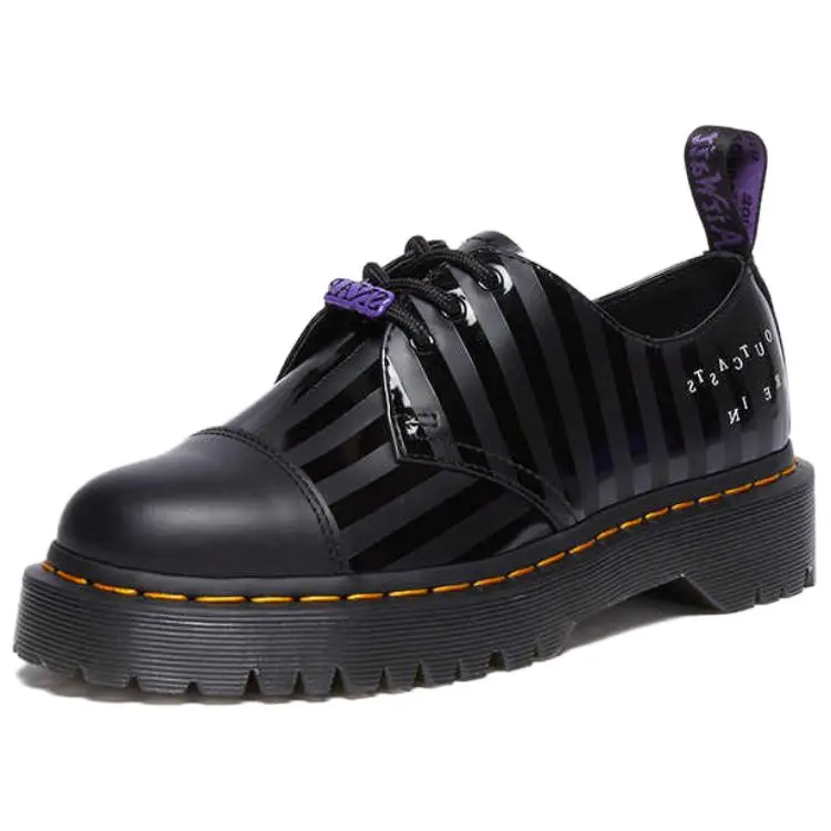 Wednesday x Dr.Martens 1461 BE Cow Leather Low top Casual Shoes Unisex Black