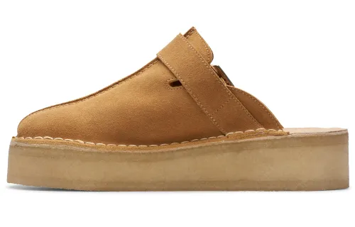 Clarks Abrasion Resistant Closed Toe Slippers Women's Brown