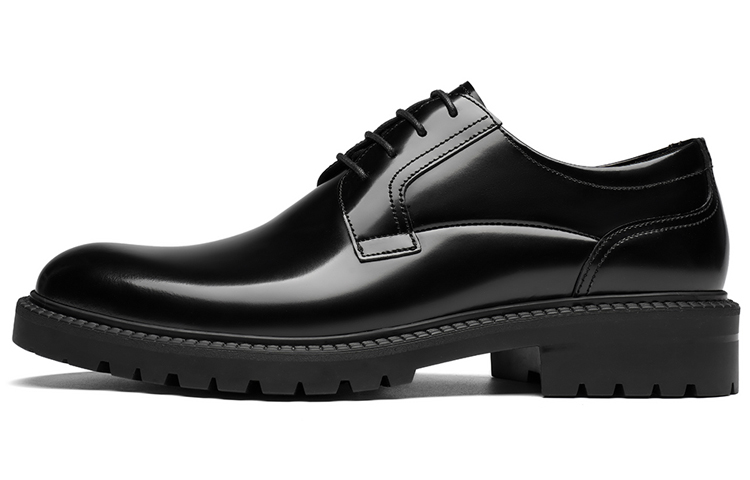ROBERTA DI CAMERINO cowhide fashion business formal leather shoes men's black