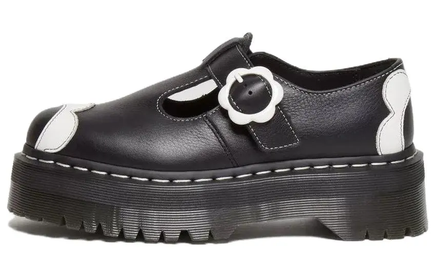 Dr.Martens Leather Casual Shoes Women's Black