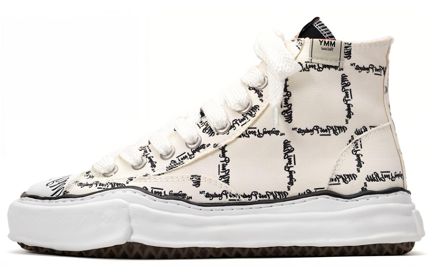 MIHARA YASUHIRO Maison MIHARA YASUHIRO Peterson OG Sole Printed High White