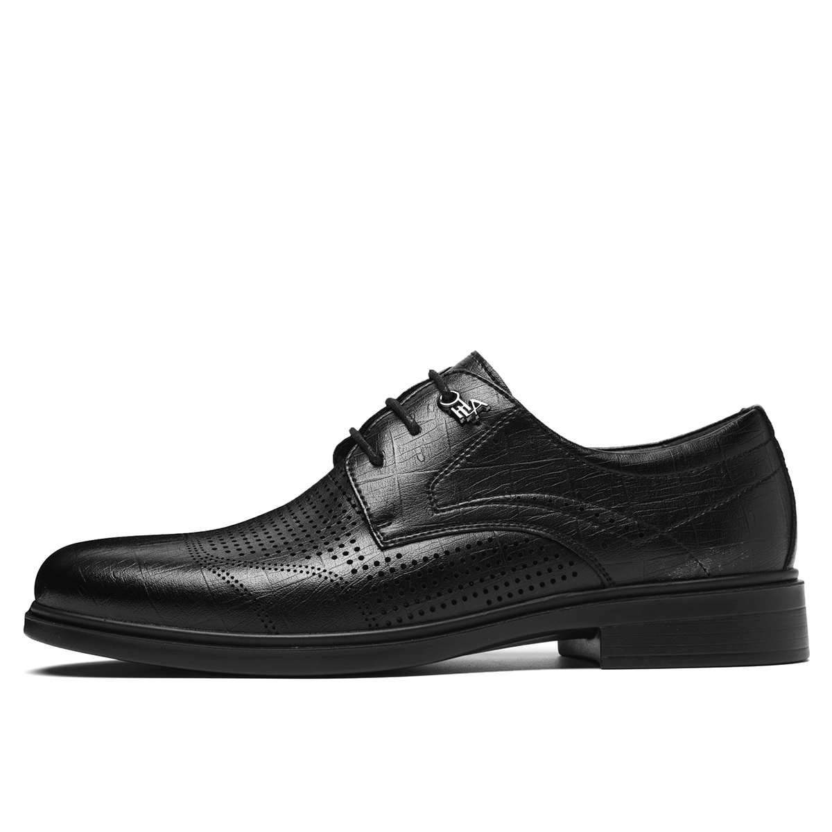 Heilan House HLA cow split leather, comfortable, business, breathable, versatile classic, formal leather shoes, men's black