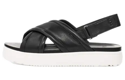 UGG Leather Stylish Sandal Women's Black