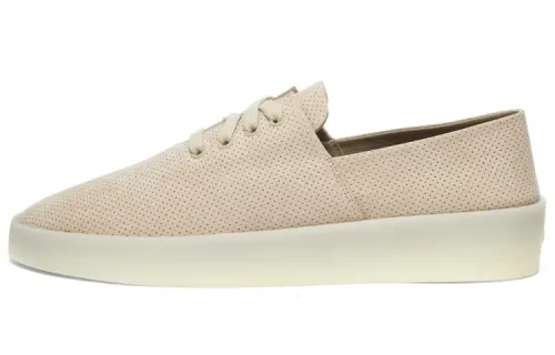 Fear Of God Suede Lace Up Low top Skateboard Shoes Men's Cream White