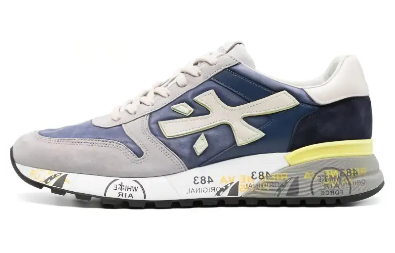 PREMIATA Leather Low top Casual Shoes Men's Gray