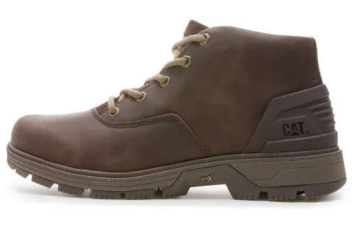 CAT LEVERAGE Collection Leather Outdoor Boots Men's Dark Umber