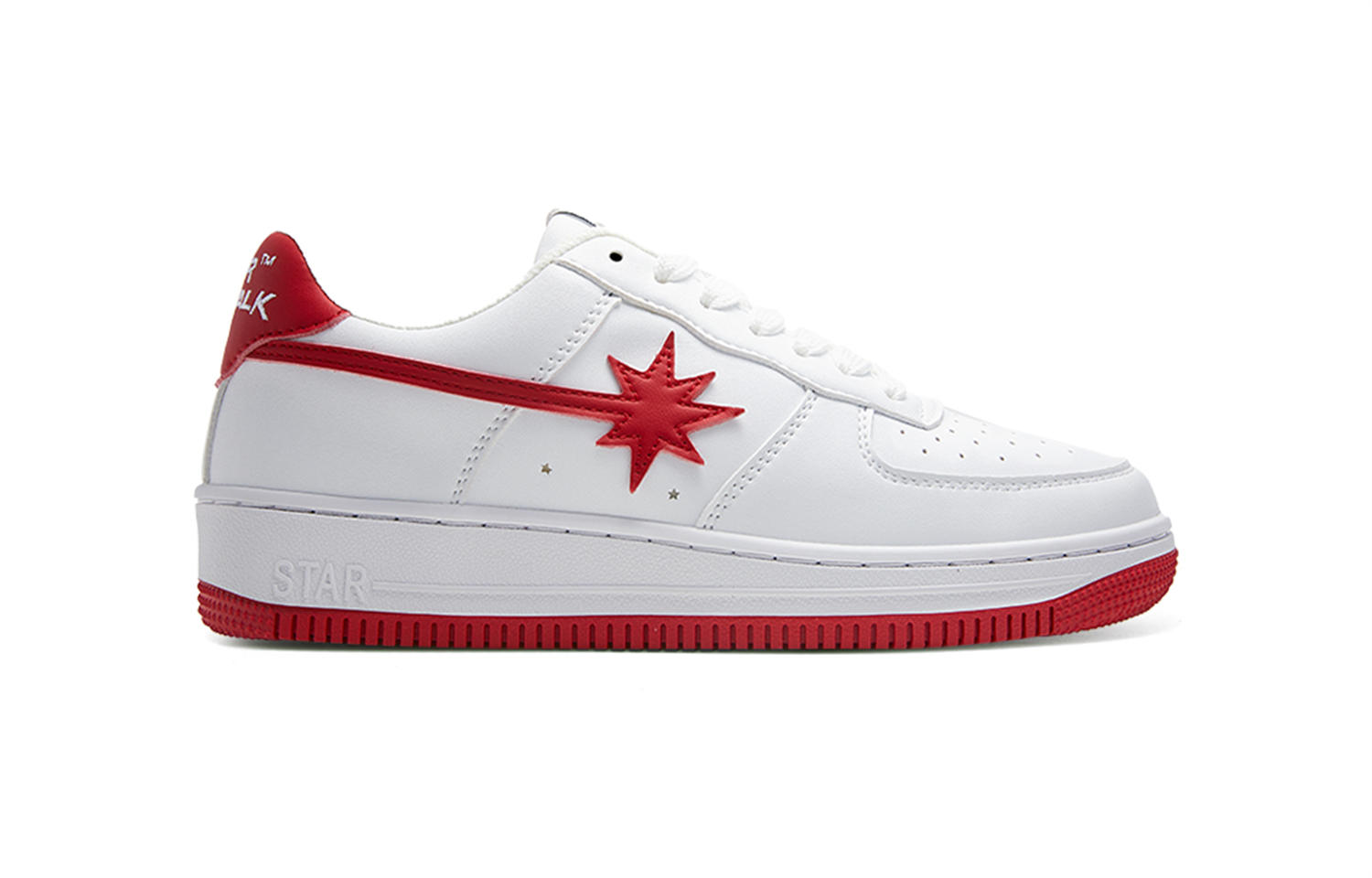 Starwalk Soldier Low top Skateboard Shoes Unisex White Red