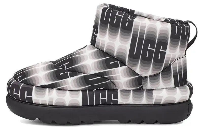 UGG Classic Maxi Wavelength Mini Boot 'Black And White' Women's