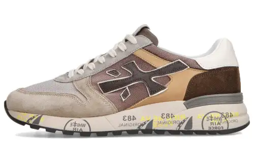 PREMIATA Mick Low top Casual Shoes Men's Brown Gray