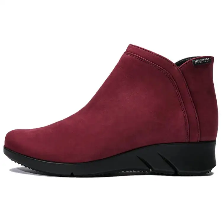 MEPHISTO Cow Leather Ankle Boots 3cm Women's