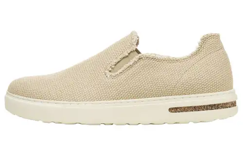 Birkenstock Fabric Casual Shoes Unisex Beige Narrow