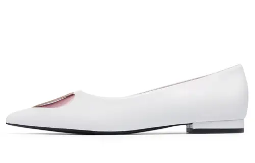 CHARLES&KEITH Mary Jane Shoes Women's White