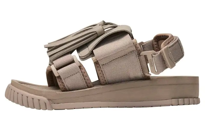 Shaka Weekender Tassel Beach Sandals Women's Taupe