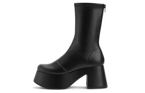 CHARLES&KEITH Fabric Ankle Boots Women's