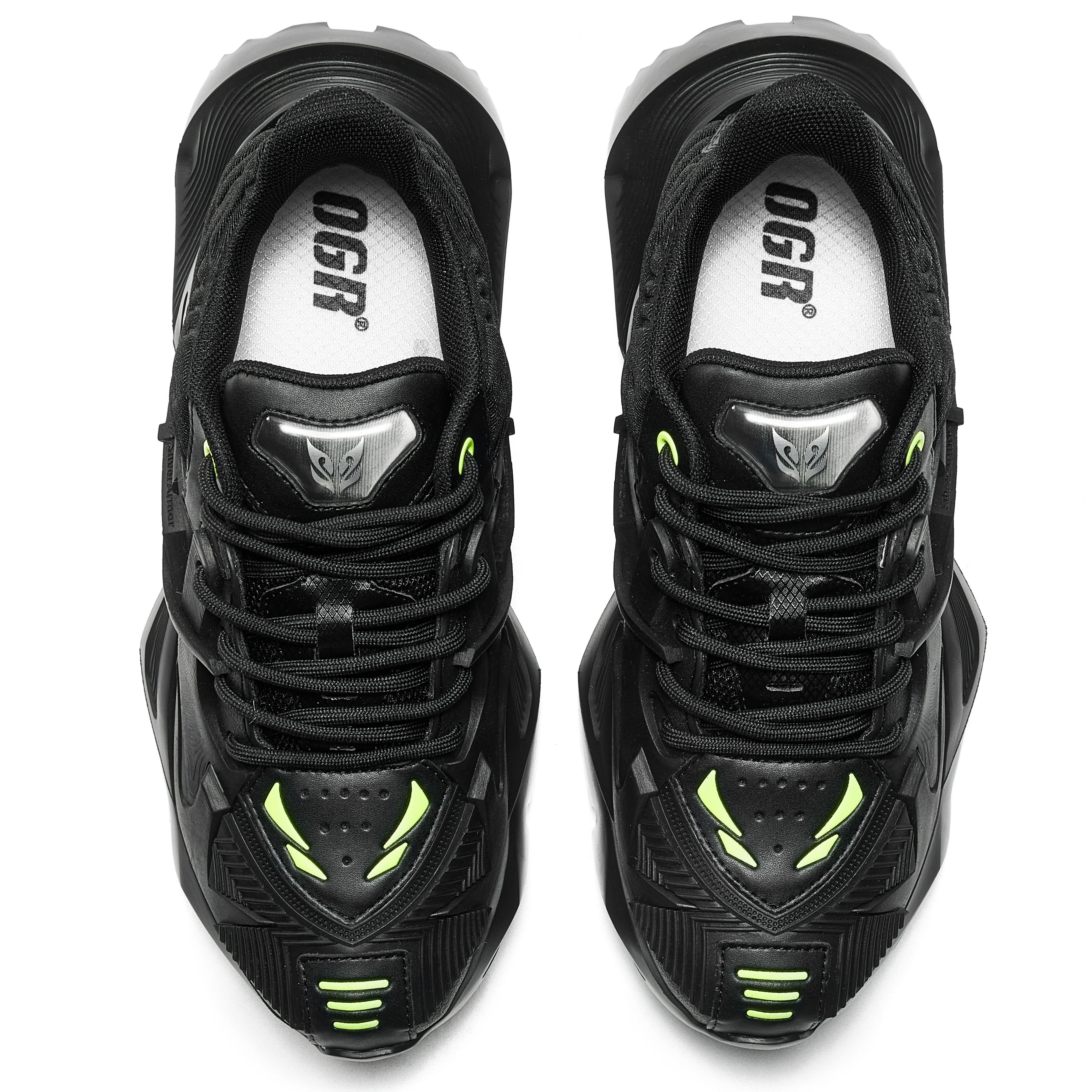 OGR Mecha 2.0 Collection Low top Chunky Sneakers Unisex Hardcore Black