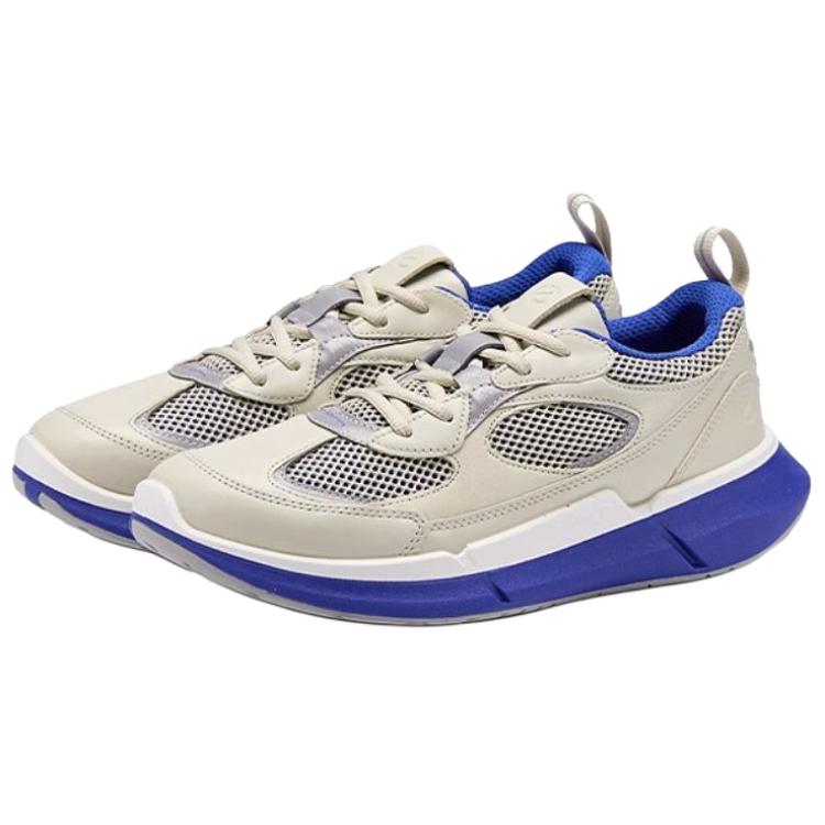 Ecco Biom 2.2 Cow Leather Abrasion Resistant Low top Running Shoes Men’s Gray Blue