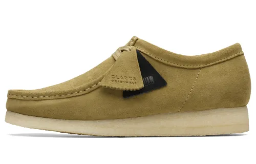 Clarks Originals WALLABEE Cow Split Leather Breathable Abrasion Resistant Cushioning Height Increasing Low top