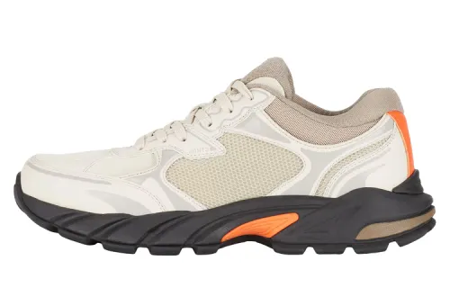 HERON PRESTON Casual Shoes Men's Low Top Gray/Orange
