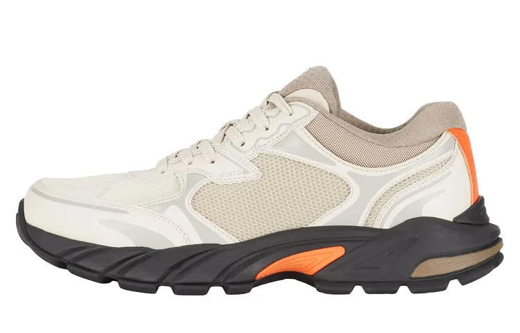 HERON PRESTON Casual Shoes Men's Low Top Gray/Orange