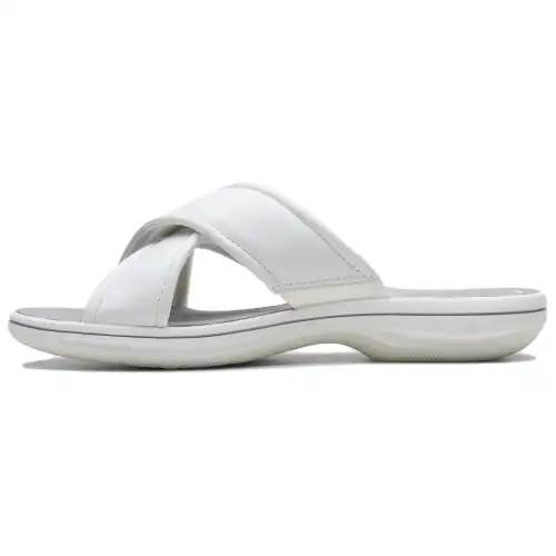 Clarks Slip Resistant Slide Slippers Women's Gray