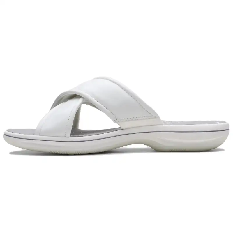Clarks Slip Resistant Slide Slippers Women's Gray