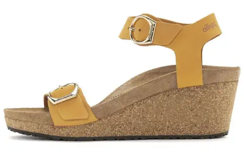 Birkenstock Nubuck One Strap Sandals Women's Apricot Narrow