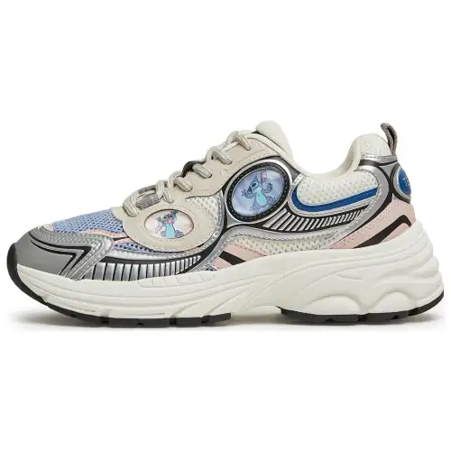 Stitch x teenmix Tianmeiyi retro sci-fi color matching function college style fashion trend versatile and comfortable thick sole heightening casual sports dad shoes women's style