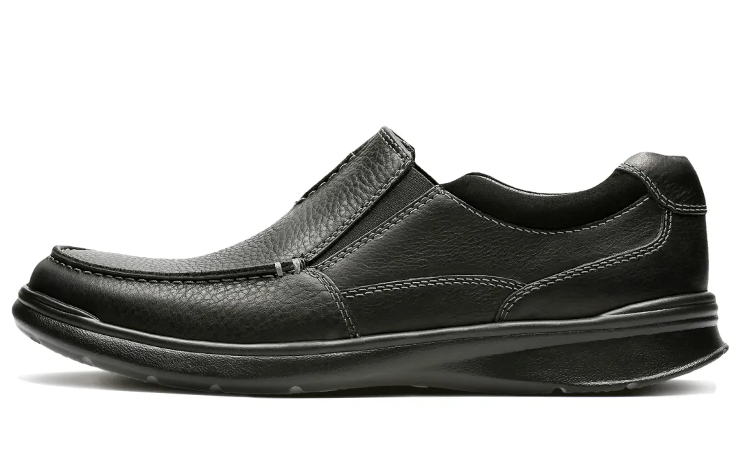 Clarks Cort Collection Cow Leather Casual Shoes Men's Black