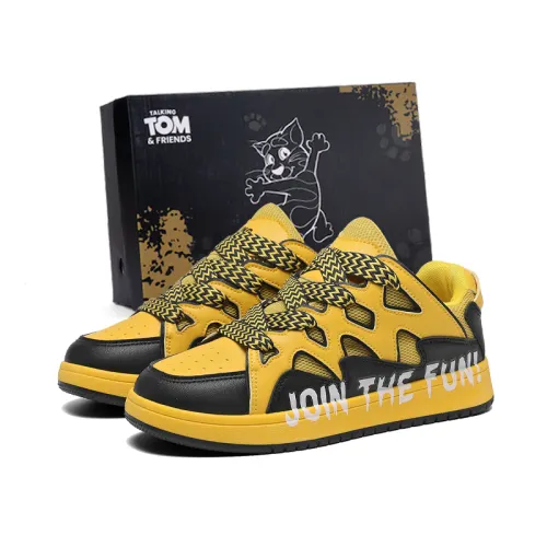 TALKING TOM Talking Tom Cat, classic fashion trend, versatile and fresh, non-slip, shock-absorbing and wear-resistant, low-cut sneakers, same style for men and women