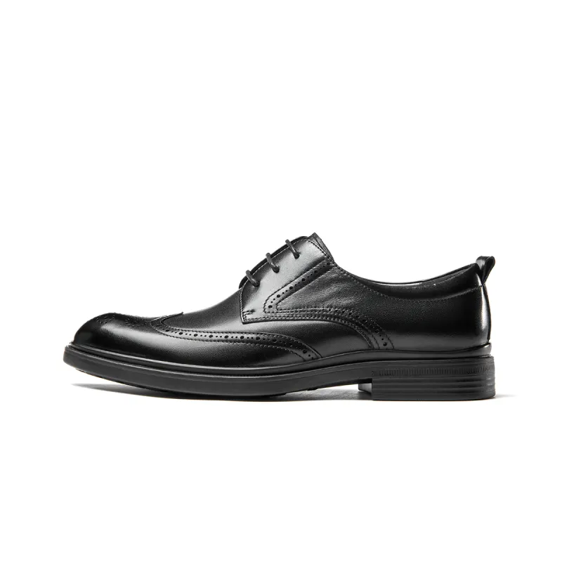 AOKANG Dress Shoes Men's Low Top Black