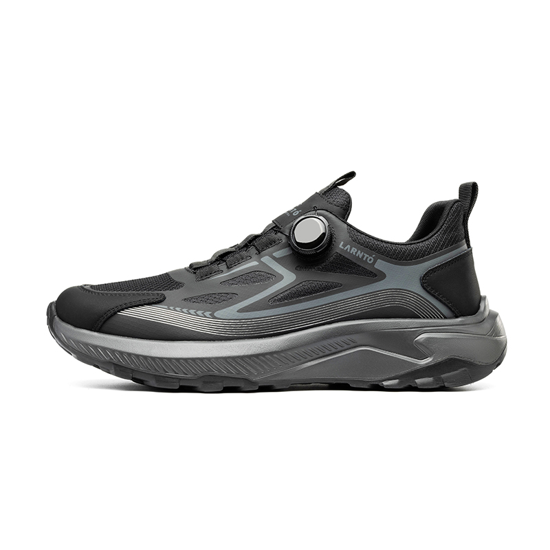 LAORENTOU Synthetic Leather Cushioning Abrasion Resistant Breathable Lightweight Low top Outdoor Shoes Men’s
