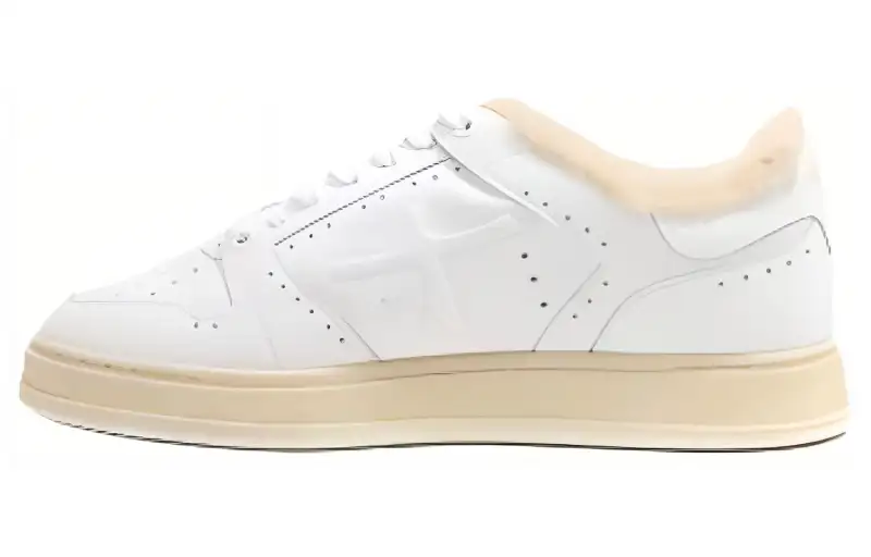 PREMIATA Leather Low top Skateboard Shoes Men's White