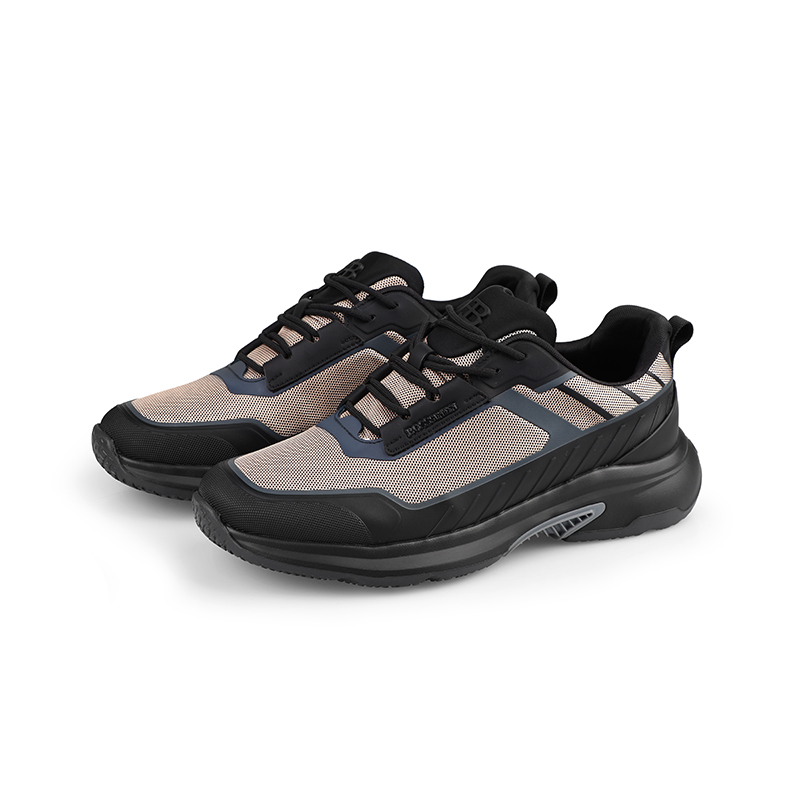 BOSSSUNWEN Abrasion Resistant Abrasion Resistant Low top Outdoor Shoes Men’s Black Gold