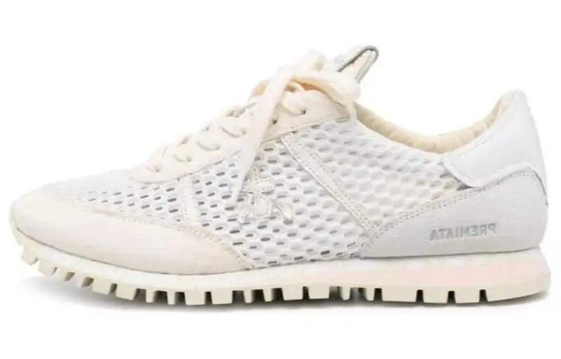 PREMIATA Cow Leather Low top Casual Shoes Women's Light Beige