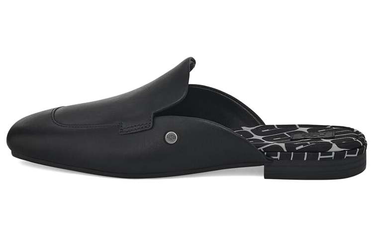 UGG Top Grain Cow Leather Stylish Sandal Women's Black