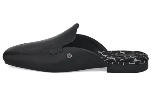 UGG Top Grain Cow Leather Stylish Sandal Women's Black