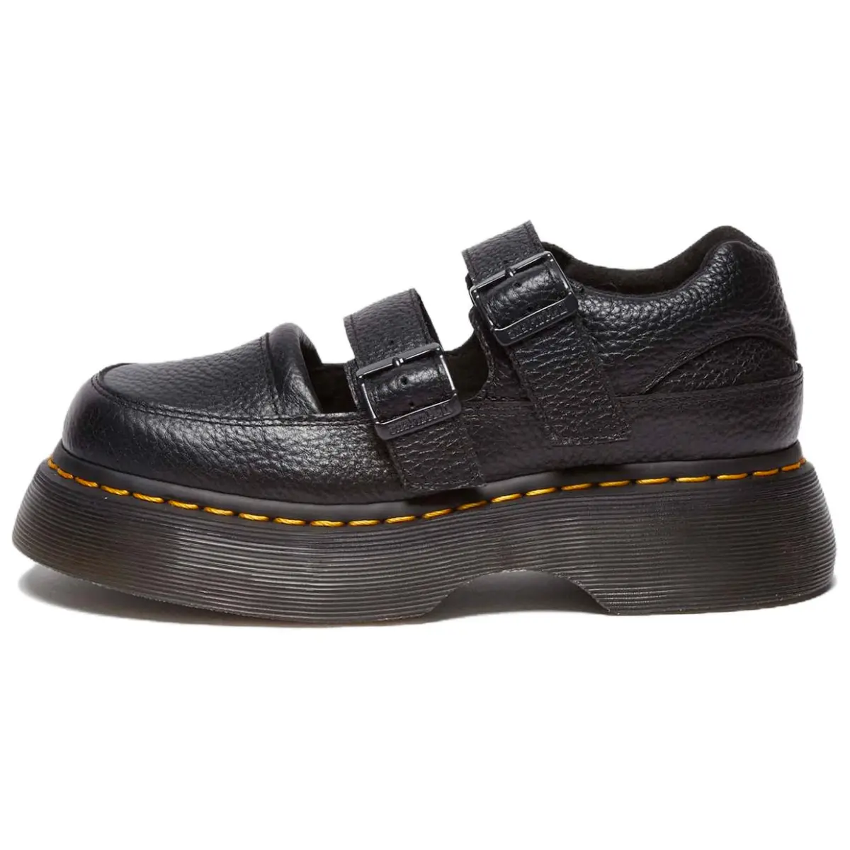 Dr.Martens Buzz Mary Jane Leather Platform Mary Jane Shoes Women's Black