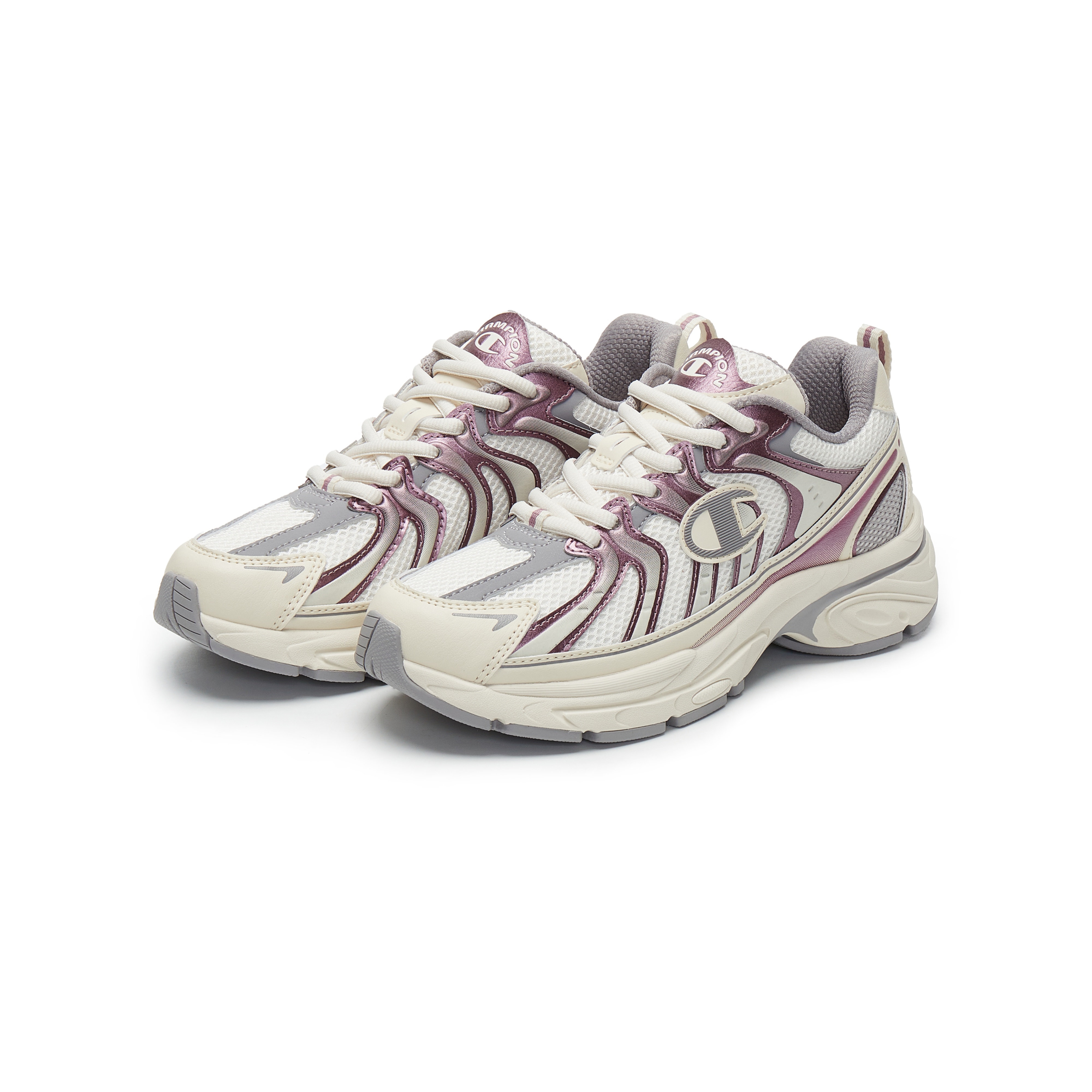 Champion Synthetic Leather Low top Running Shoes Women’s Rose Purple/Linen