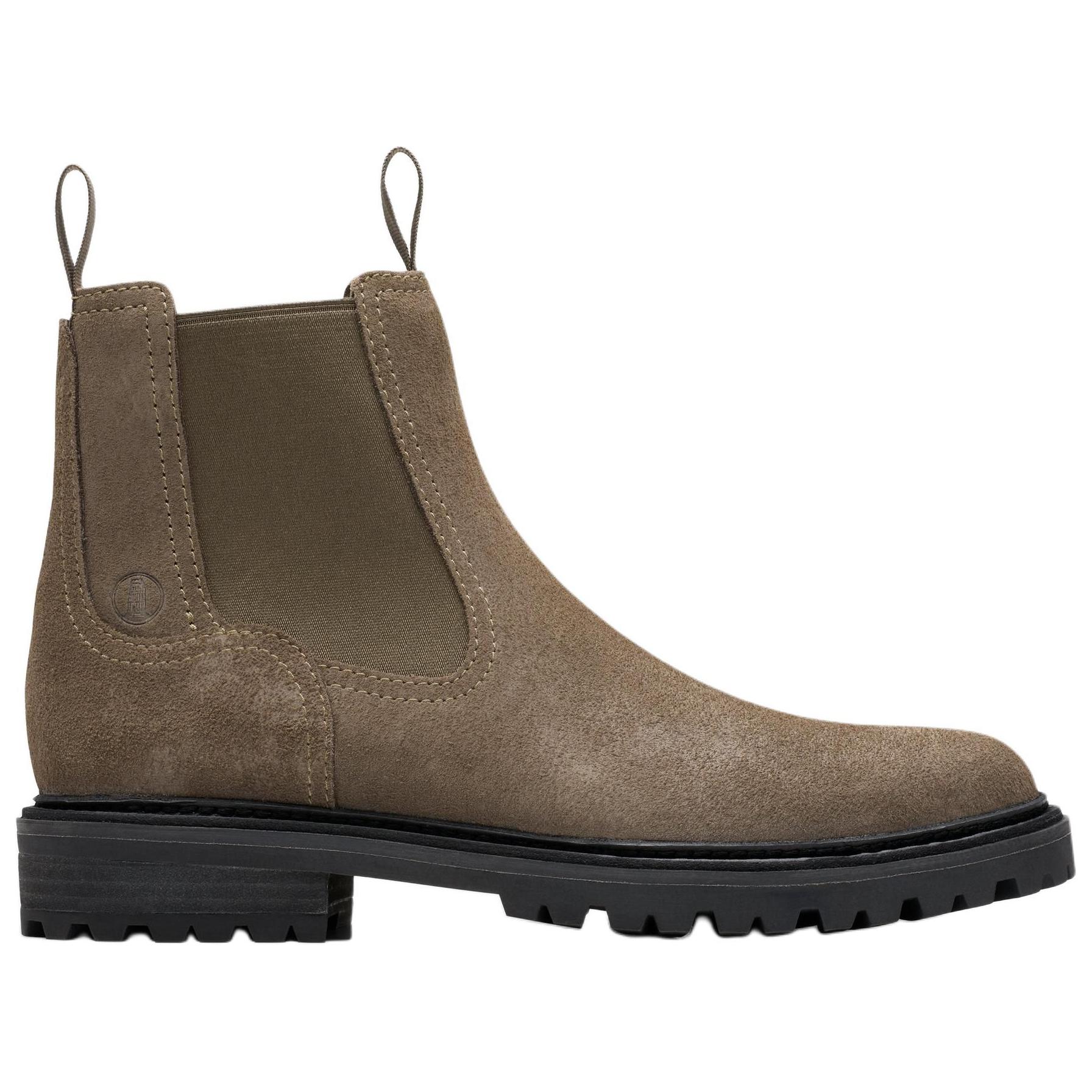 Clarks Short Chelsea Boots Men's Gray