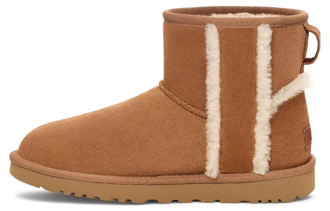 UGG Classic Mini Shearling Logo 'Chestnut' Women's
