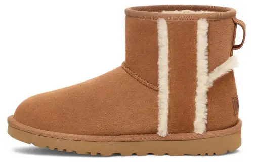 UGG Classic Mini Shearling Logo 'Chestnut' Women's