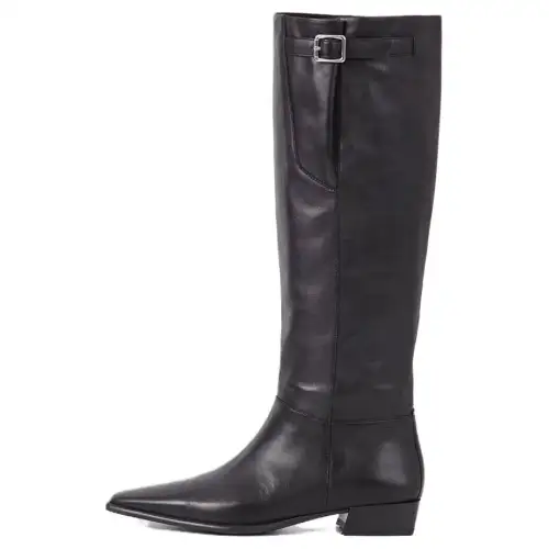 VAGABOND SHOEMAKERS Leather Fashion Trend Knee high Boots 3.1cm Women's Black
